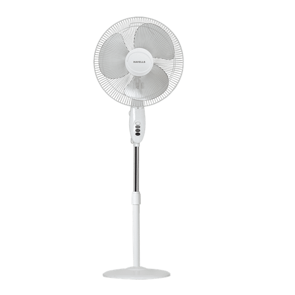 Buy Havells Swing 40 CM 3 Blade Pedestal Fan White Online Croma